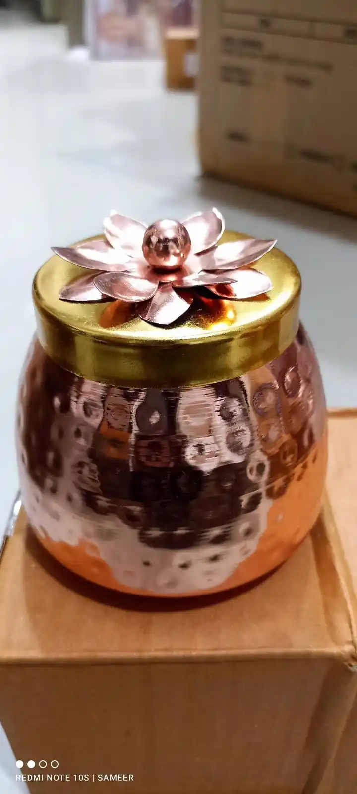 Copper coated storage dryfruit jar